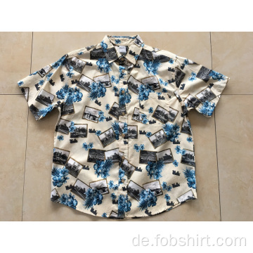 Hawaii-Shirt mit 100% Baumwolldruck